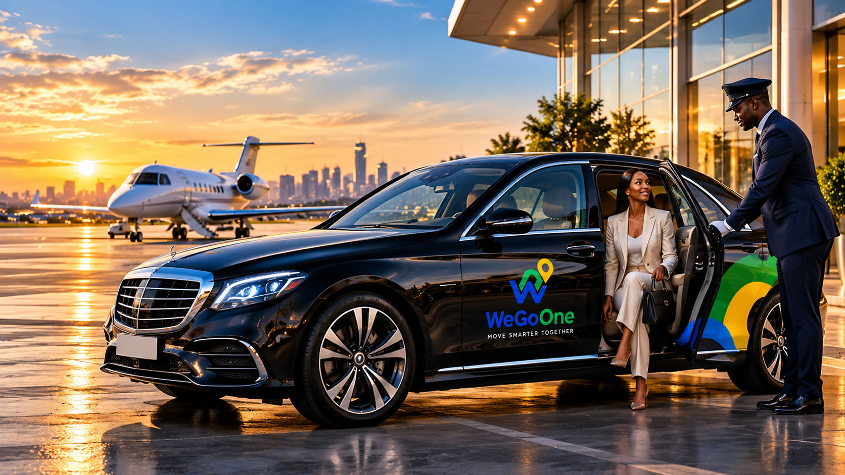 WeGoOne branded executive business vehicle